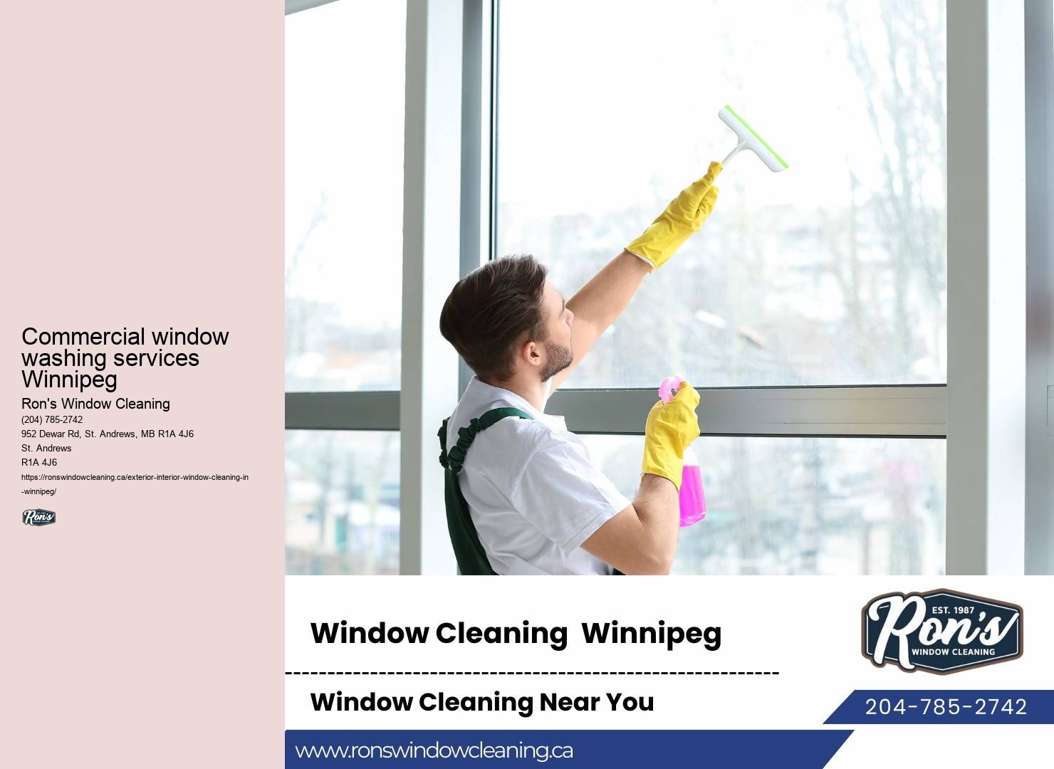 Window cleaning quote Winnipeg