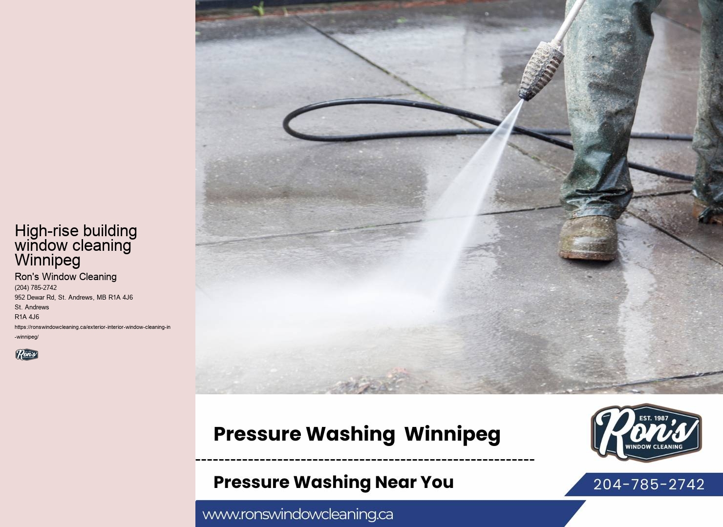 Green window cleaning methods Winnipeg