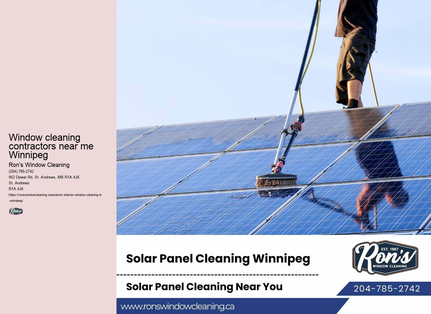 Commercial window cleaning services