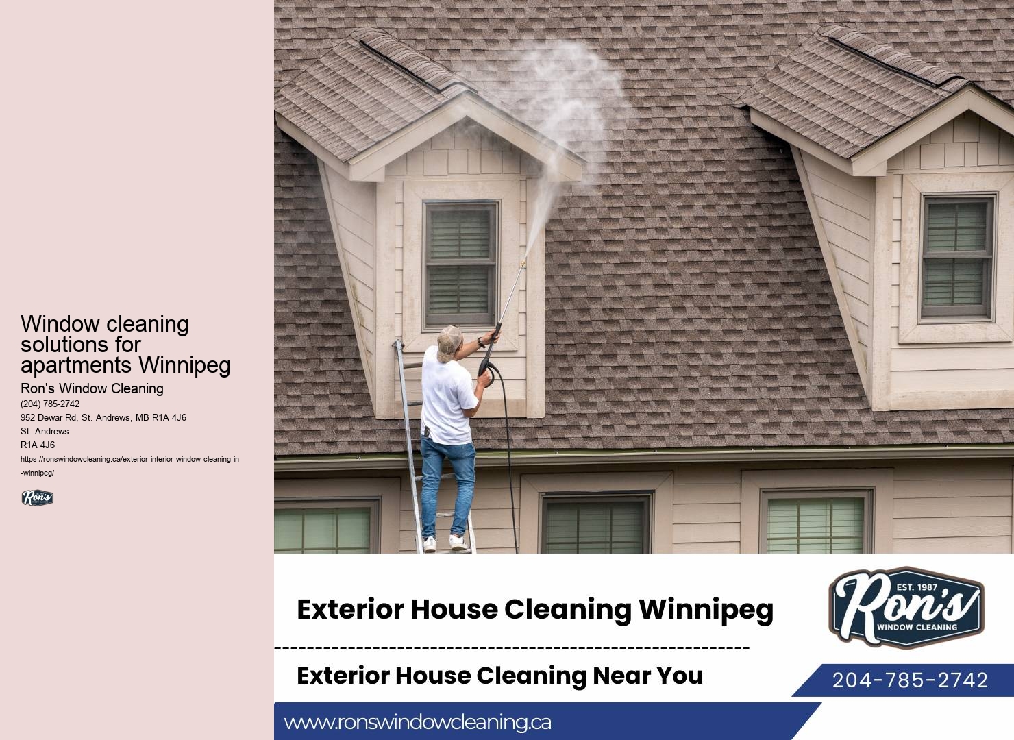 Window cleaning company dedication Winnipeg