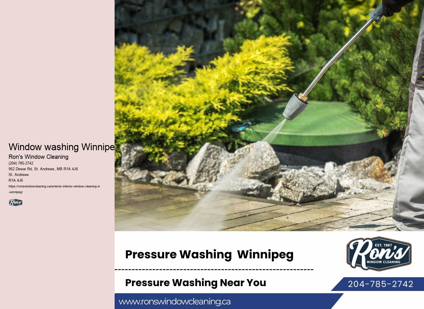 Window cleaning solutions for apartments Winnipeg