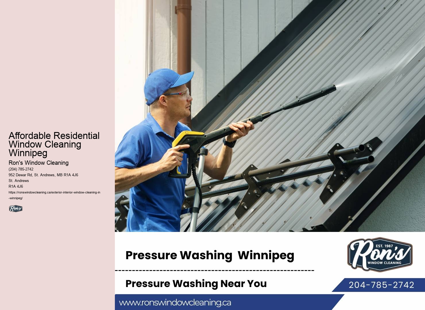 Affordable Residential Window Cleaning Winnipeg Window Washing Experts