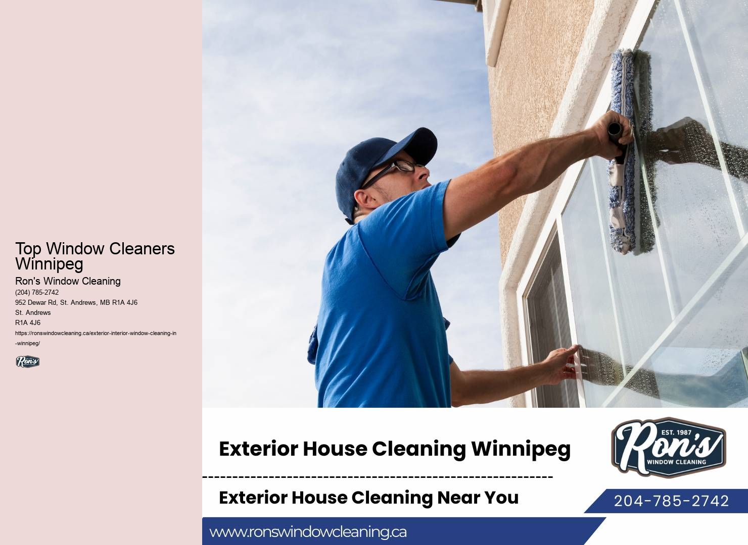 Window Cleaning Packages Top Window Cleaners Winnipeg