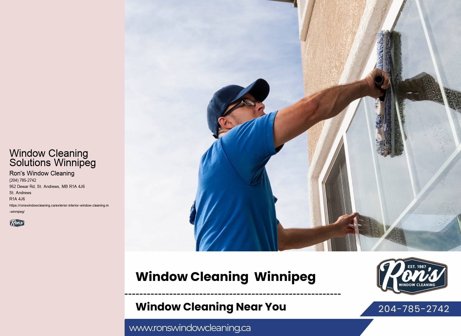 Window Cleaning Solutions Winnipeg Window Specialists