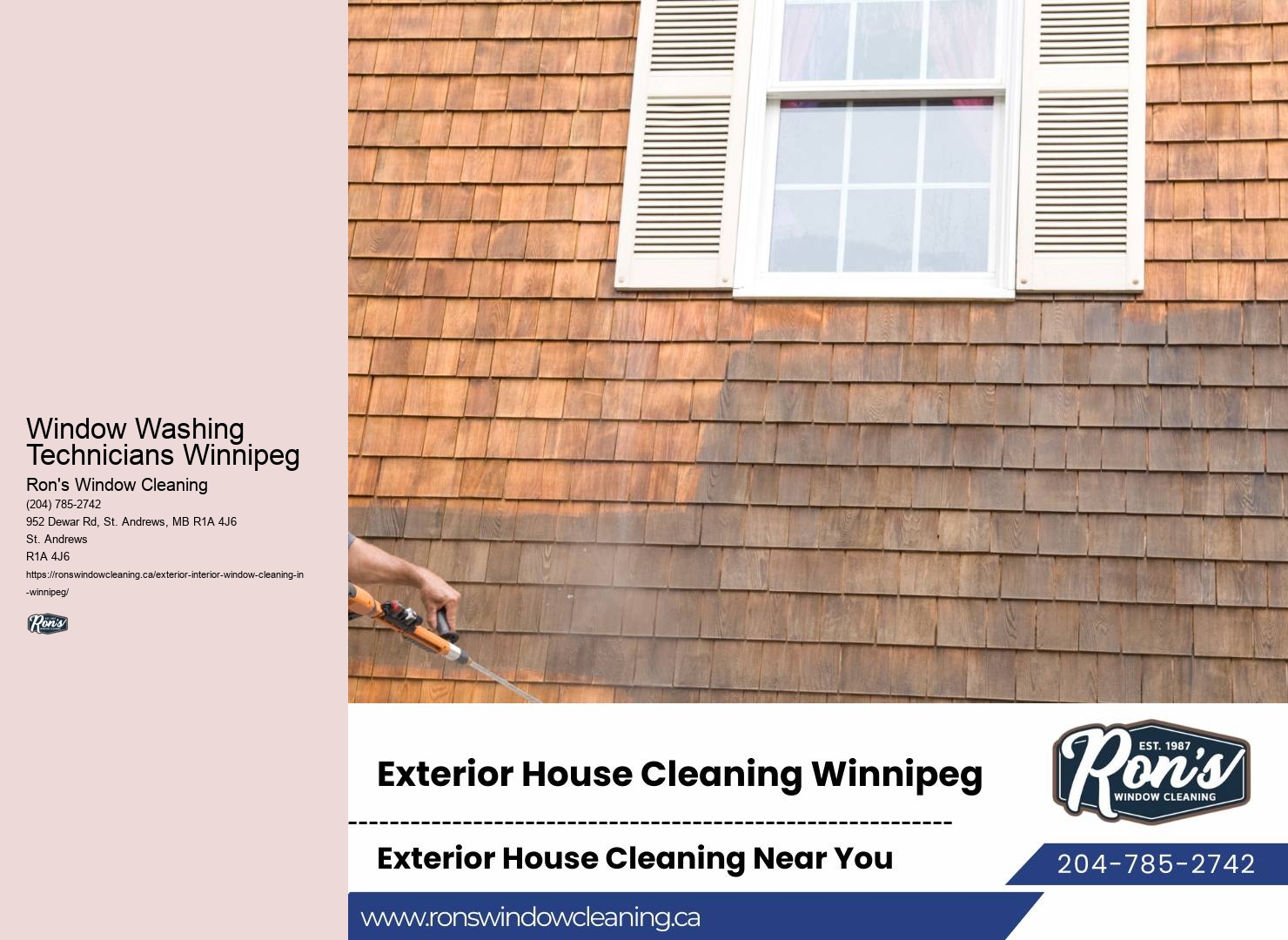 Window Washing Technicians Winnipeg Gutter and Window Cleaning