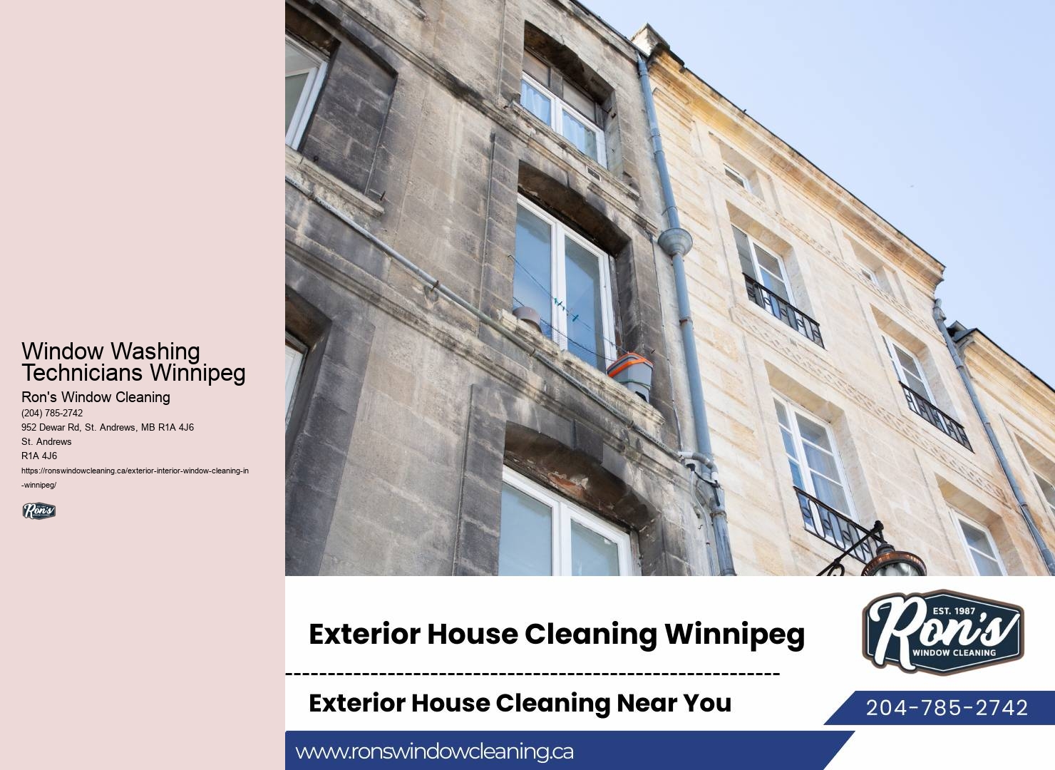 Professional Window Cleaning Services Window Washing Technicians Winnipeg