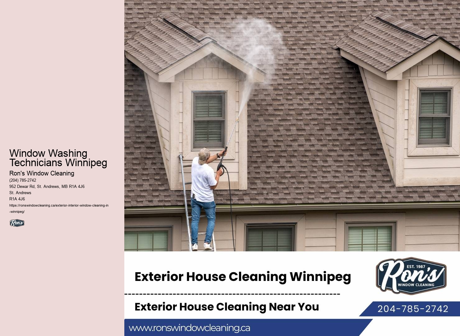 Window Cleaning Dedication Window Washing Technicians Winnipeg