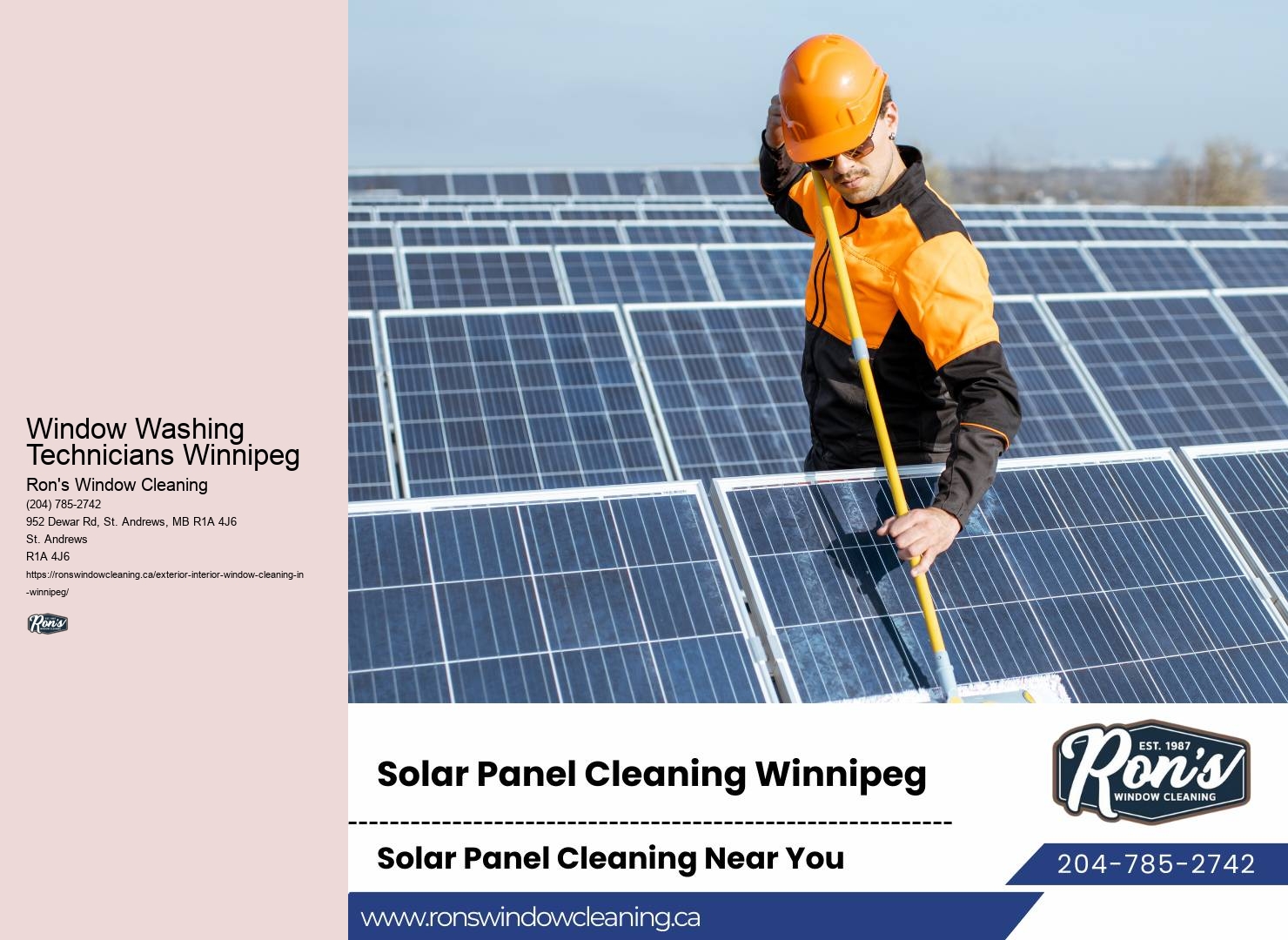 Window Cleaning Professionals Window Washing Technicians Winnipeg