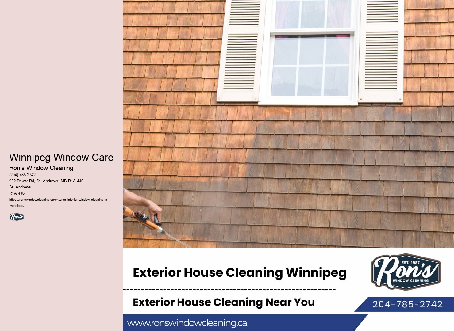 Window Cleaning Experts in Winnipeg Window Care