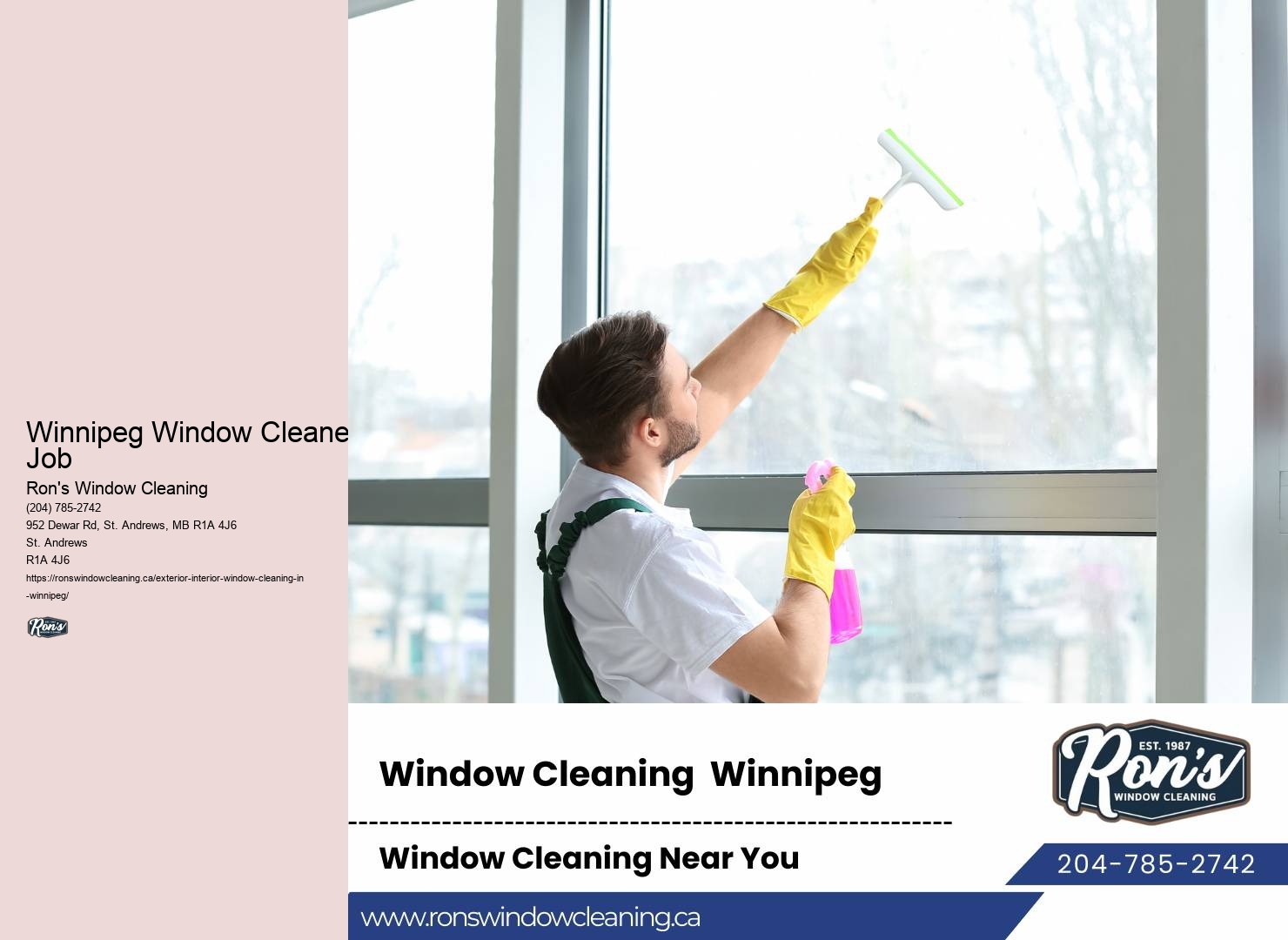 Window Cleaning Customer Reviews Winnipeg Window Cleaner Job