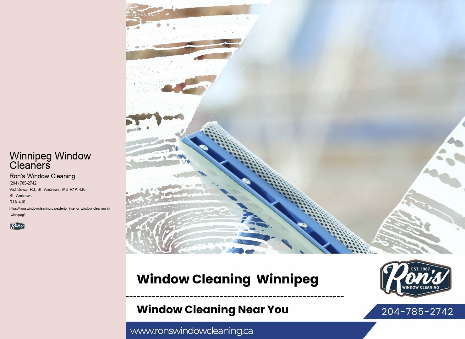 Commercial Window Services Winnipeg Window Cleaners