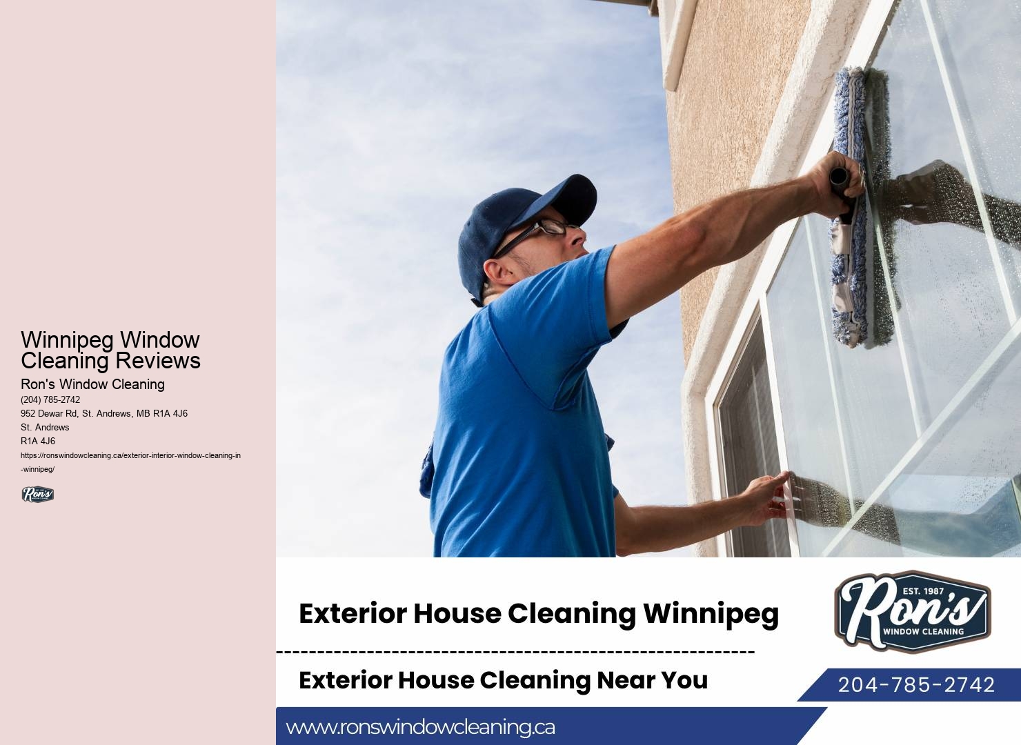Window Cleaning Promotions Winnipeg Window Cleaning Reviews