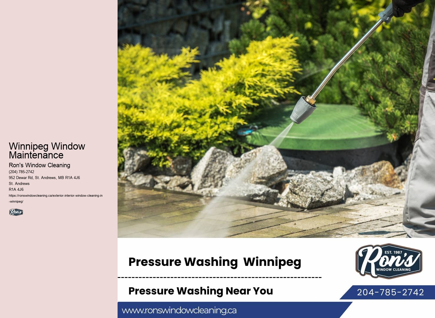 Window Cleaning Technicians Winnipeg Window Maintenance