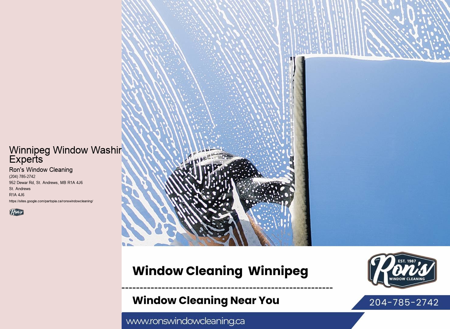 Winnipeg Window Washing Experts Glass Cleaners Ratings